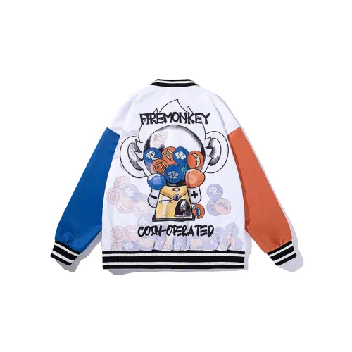 FireMonkey Baseball Jerseys Unisex White