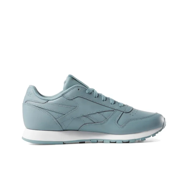 Reebok Classic Leather Durable Breathable Low-Top Running Shoes Women's Blue-1