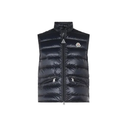 Moncler Vests Men Dark Blue