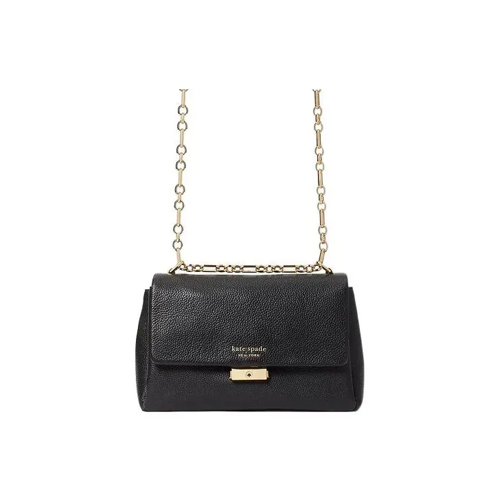 Kate Spade Carlyle Cow Leather Crossbody Bag Shoulder Bag Women's Black-0
