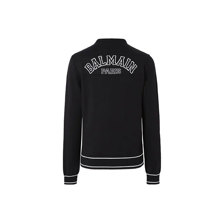 BALMAIN SS21 Loose Fit Knitwear Men's Black-1