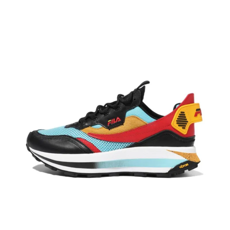 FILA T1 Retro X Barneys Casual Shoes Men Low-Top White/Blue/Yellow-0