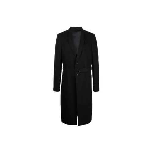 RICK OWENS Trench Coats Men Black