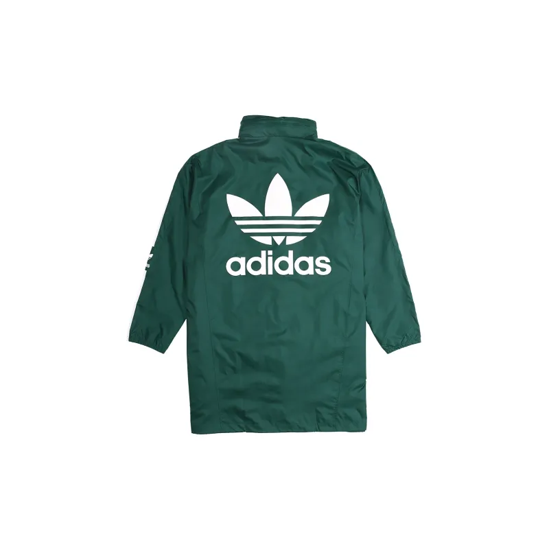 adidas originals Long WB Medium Style Wind Coat Male Green-1