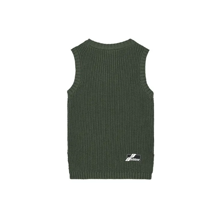 WE11DONE Vest Unisex Army Green-1