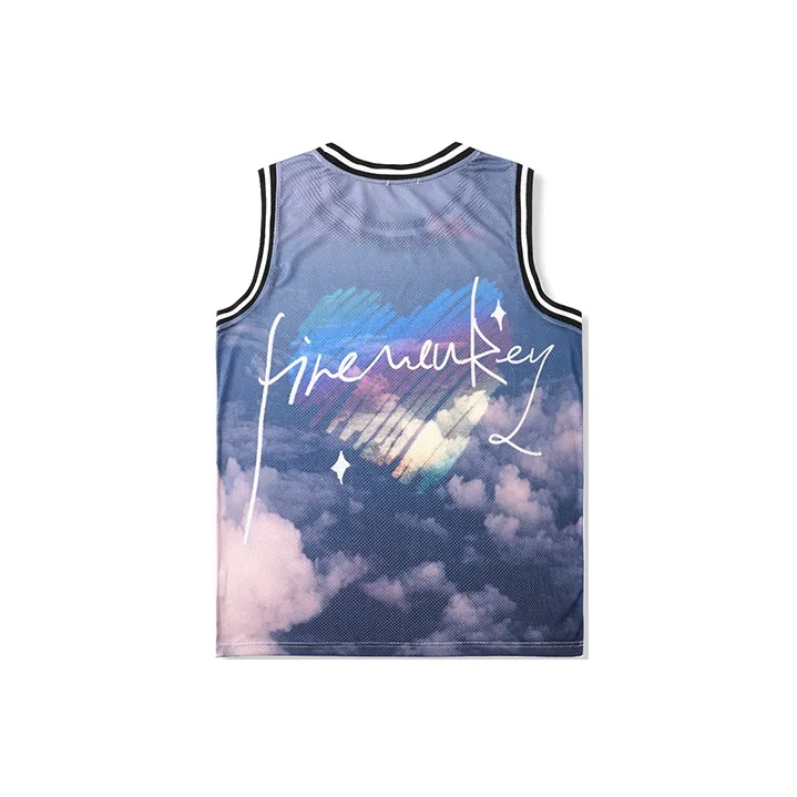 FireMonkey Tank Tops Unisex Gray Blue-1
