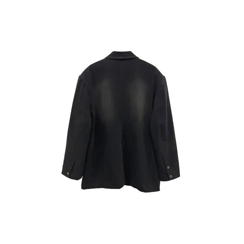 VANN VALRENCÉ Business Suits Coats Unisex Washed Black-1