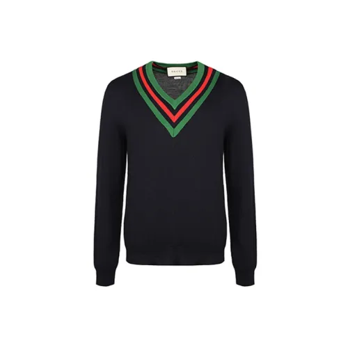 GUCCI Sweaters Men Navy Blue