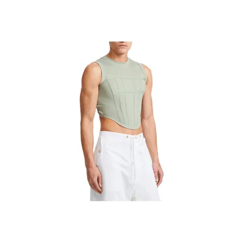 DION LEE Tank Tops Unisex Mint Green