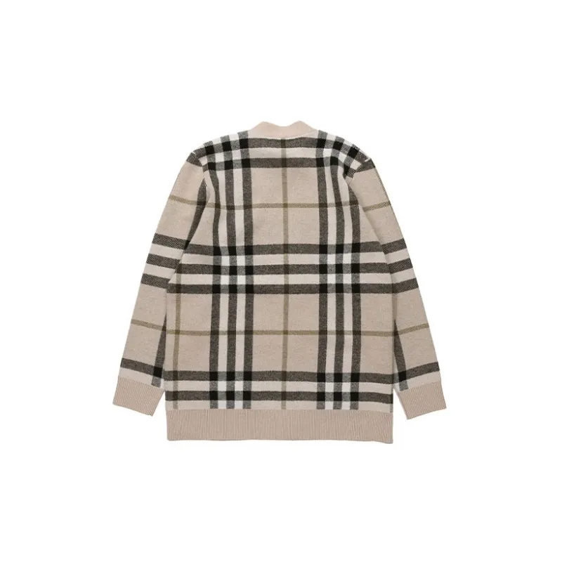 Burberry Check Pattern Cardigan-1