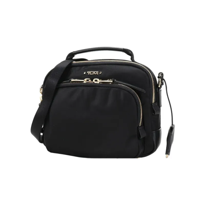 TUMI Voyageur Leather Trim Handbag Shoulder Bag Crossbody Bag Men's Black-1