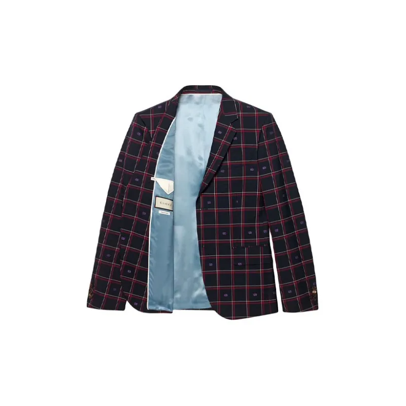 GUCCI Cambridge Gg Checked Blazer-1