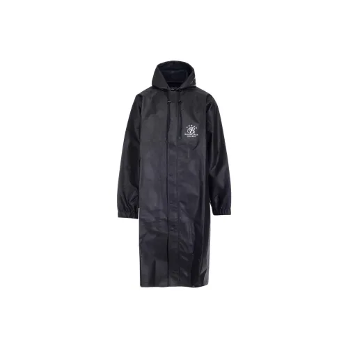 Balenciaga Trench Coats Men Black