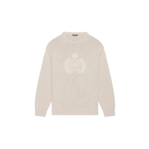 Balenciaga BB Laurel Crown Logo Crewneck Knitted Sweater 