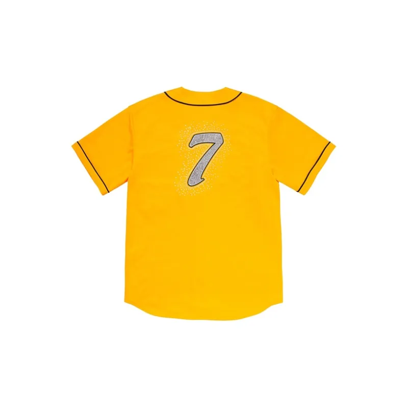 Supreme Rhinestone Baseball Jersey-3