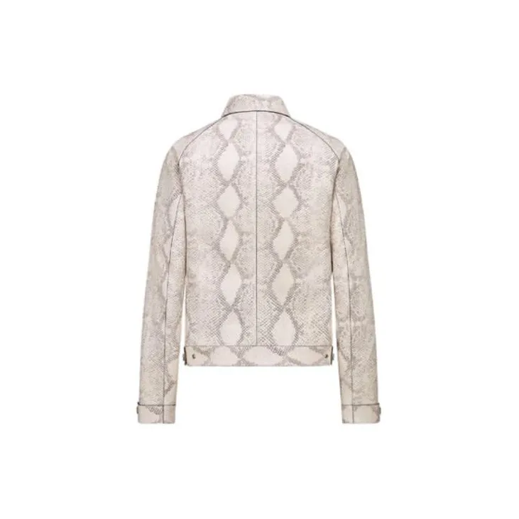 DIOR SS22 Leather Jacket Men's Ecru-1
