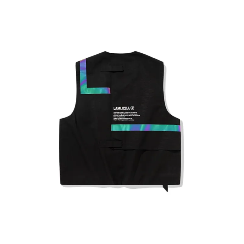 LAMLICKA Vests Unisex Black-1
