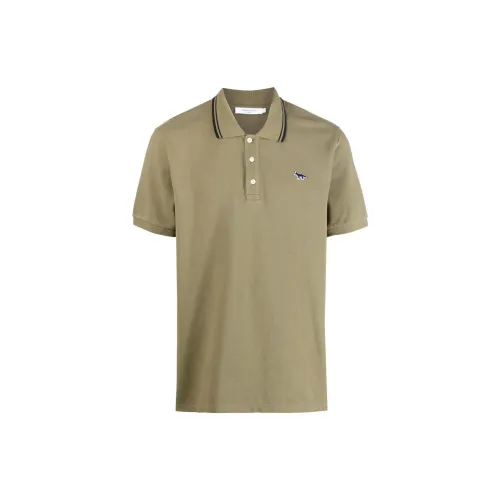 Maison Kitsune Polo Shirts Men Green