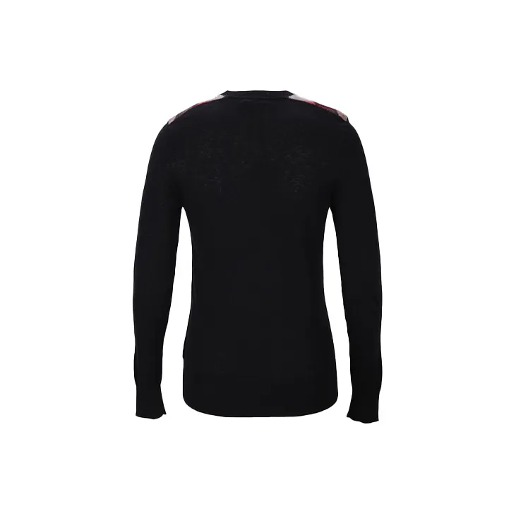 Burberry Cashmere Sweaters Men Black-1