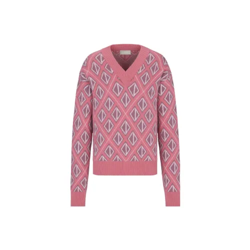 DIOR Quarterly New Products Cashmere Sweaters Men Pink