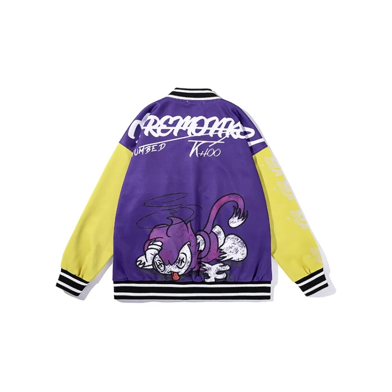 FireMonkey Baseball Jerseys Unisex Purple-1