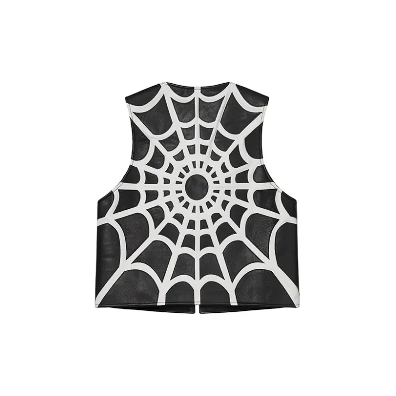 Supreme Vanson Leathers Spider Web Vest-1