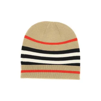 Burberry Wool Beanies Unisex Brown