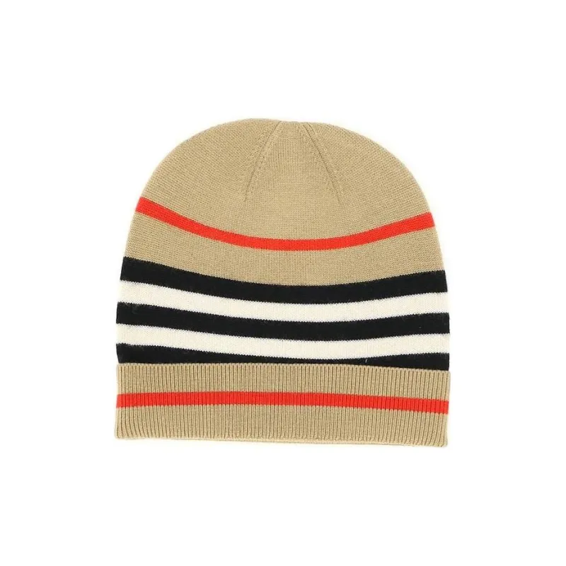 Burberry Wool Beanies Unisex Brown-0