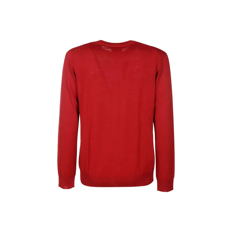 LACOSTE Fitted Knitwear Men's Red-1