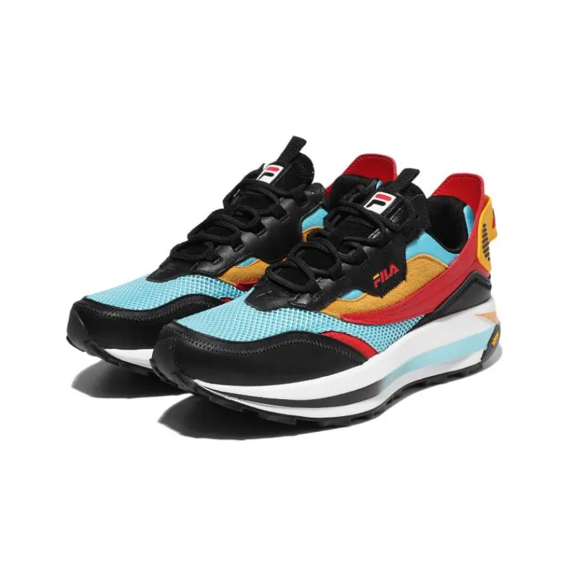 FILA T1 Retro X Barneys Casual Shoes Men Low-Top White/Blue/Yellow-2