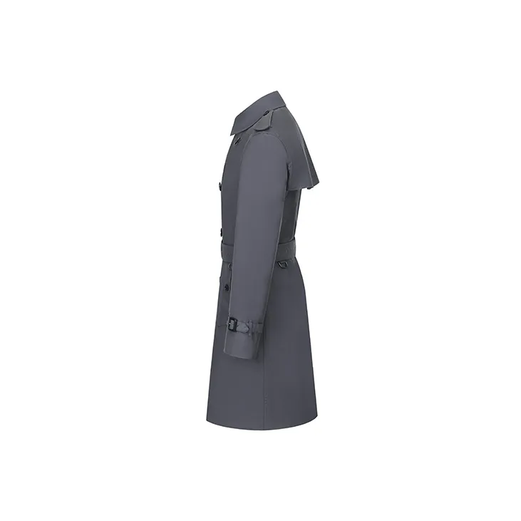 Burberry Trench Coats Men Dark Gray-2