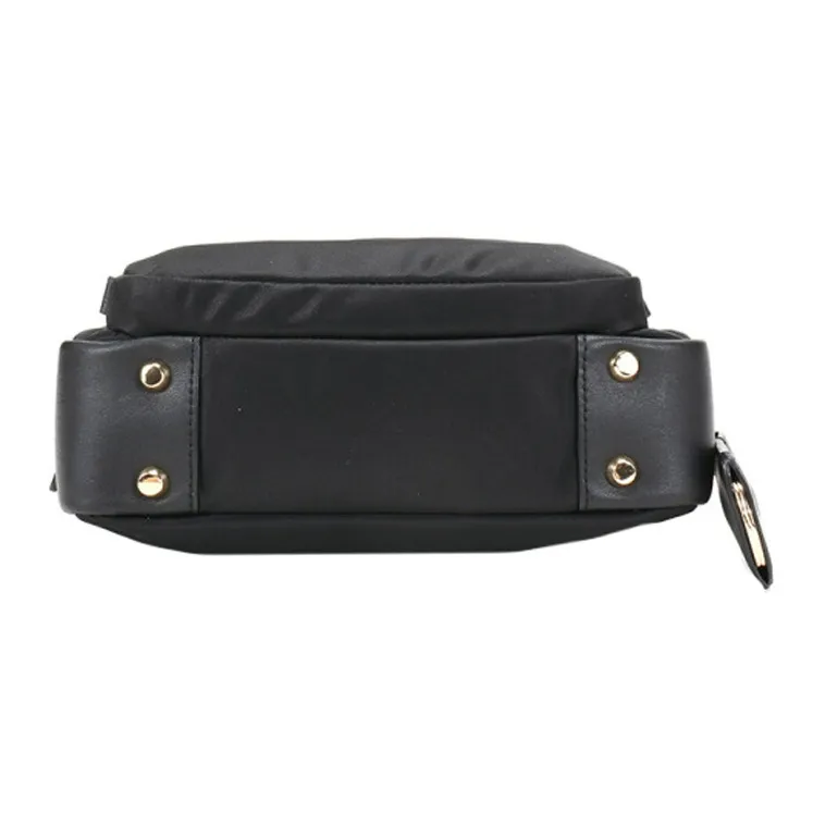 TUMI Voyageur Leather Trim Handbag Shoulder Bag Crossbody Bag Men's Black-4