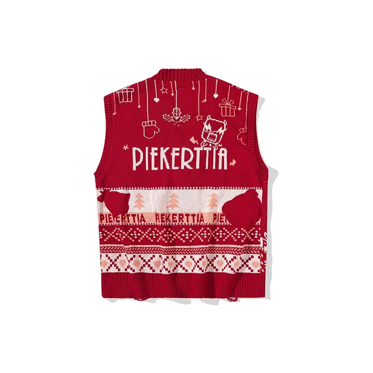 LAMLICKA Vests Unisex Red-1