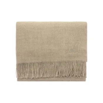 MaxMara Silk Scarves Unisex Light Umber