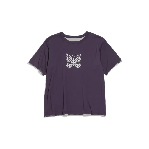 Needles T-Shirts Unisex Purple