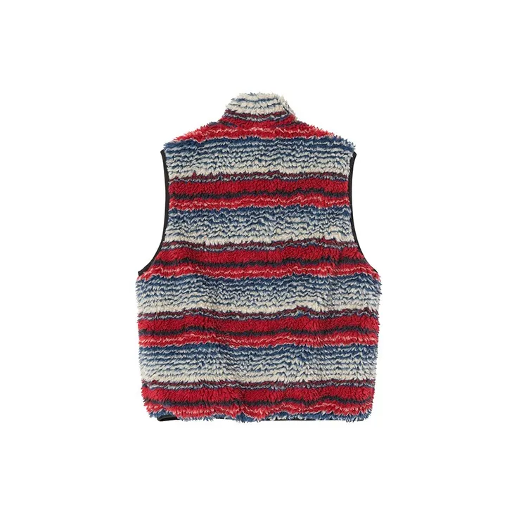 Stussy Striped Sherpa Vest-1