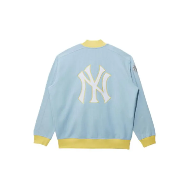 New Era Baseball Jacket Unisex Light Blue-1