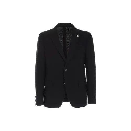 LARDINI Business Suit Men Black