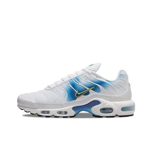 Nike Air Max Plus Spray Paint Swoosh White Blue