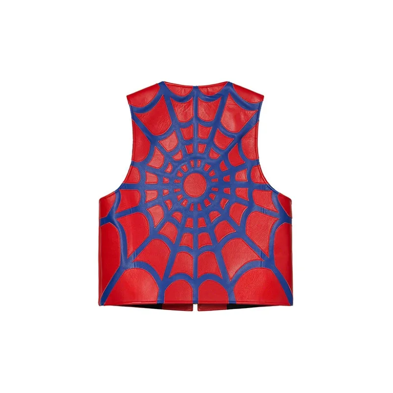 Supreme Vanson Leathers Spider Web Vest-3