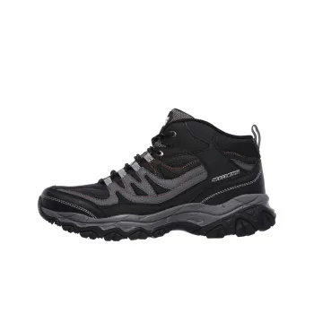 Skechers After Burn Memory Cushioning Anti Slip And Wear Resistant Mid Top Hiking Trekking Shoes Men's Black