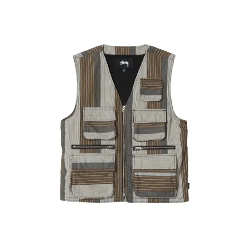 Stussy Vest Men Coffee Brown