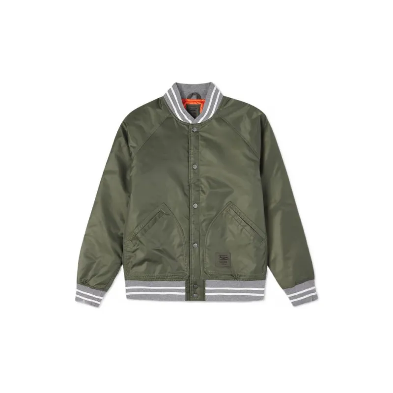Converse Todd Snyder Collection Baseball Jacket Unisex Dark Olive-1