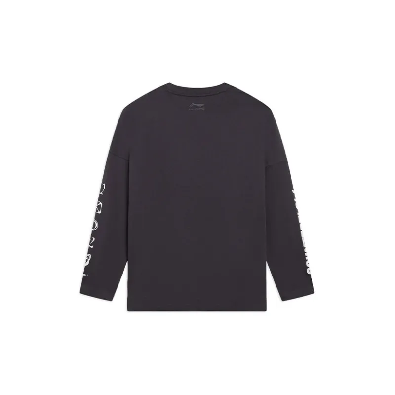 LiNing CF T Shirt Unisex Surface Gray-1