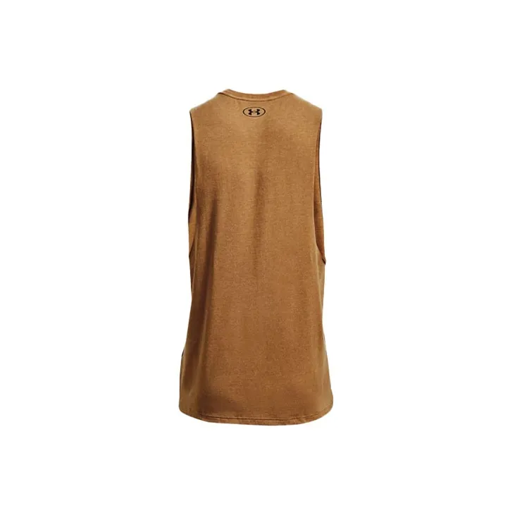 Under Armour Project Tank Tops Men's Traditional Chinese Style Umber-1