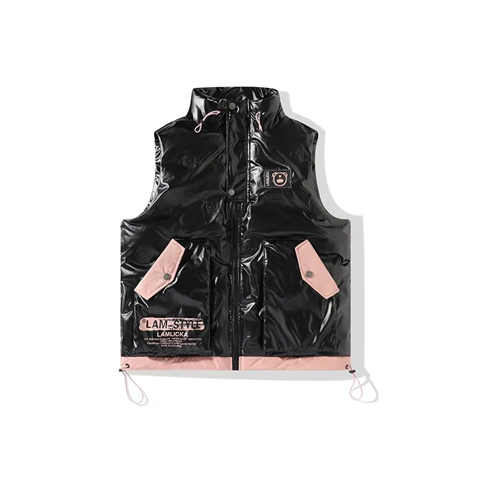LAMLICKA Vests Unisex Black-2