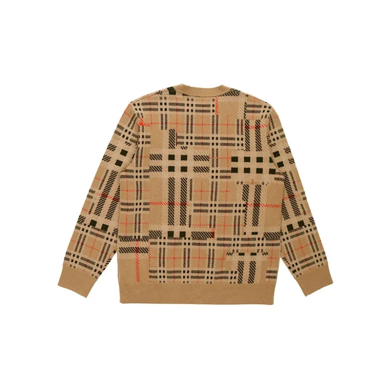 Burberry Cashmere Sweaters Men Khaki-1