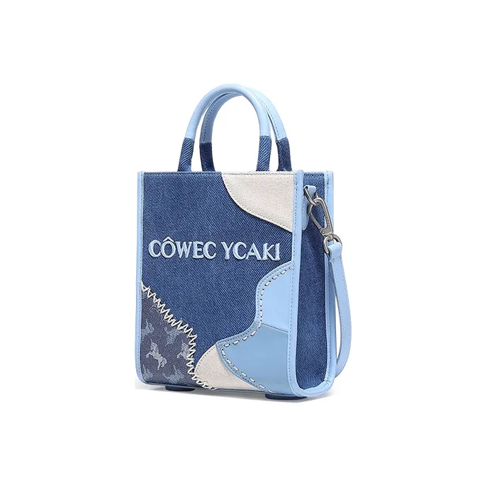 COWEC YCAKI Handbags Reborn Denim Blue-3