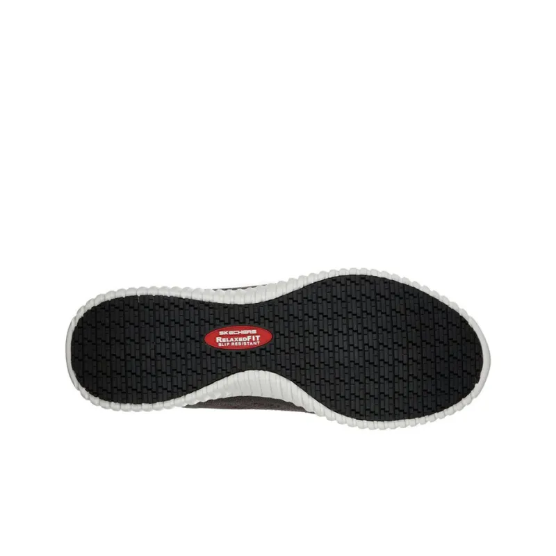 Skechers Relaxed Fit Cessnock Sr Shock Absorbers Slip Resistant Breathable Low Top Casual Shoes Men's Gray-3