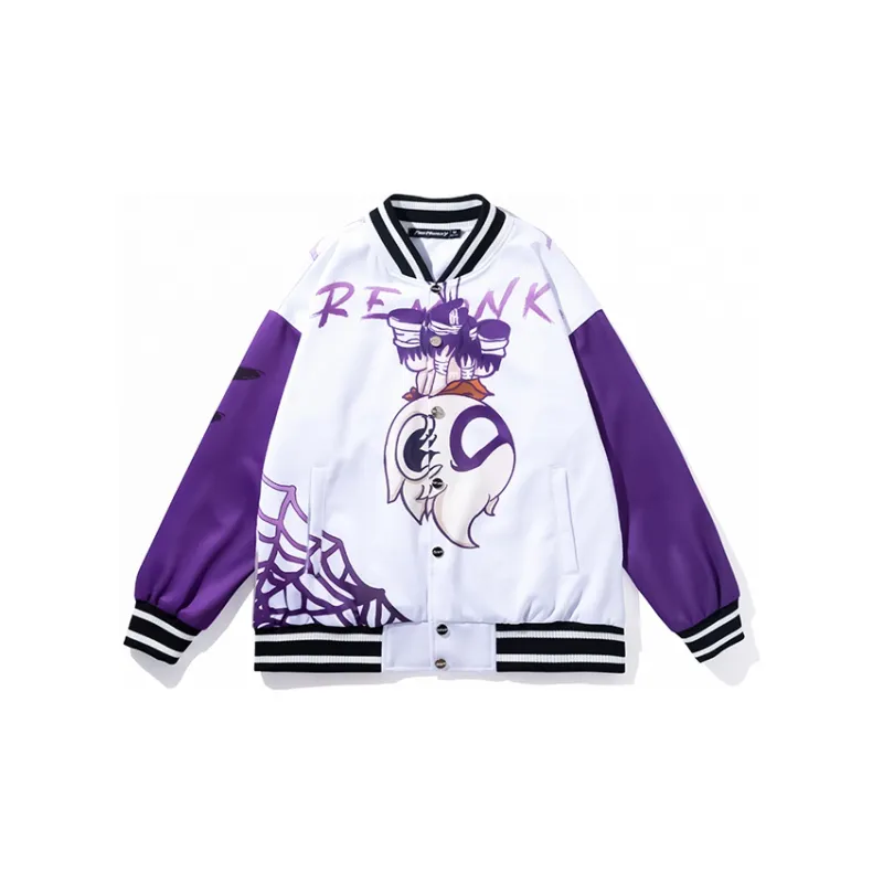 FireMonkey Baseball Jacket Unisex White-1